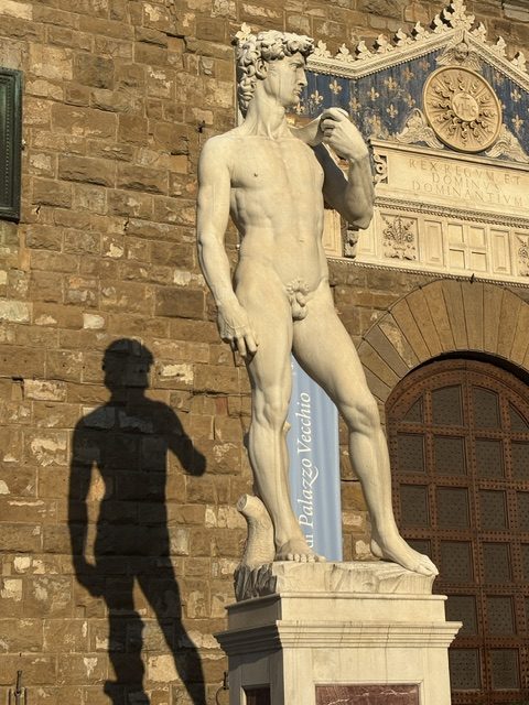 David replica at Palazzo Vecchio
