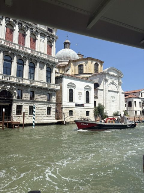 Canal palazzi from the boat