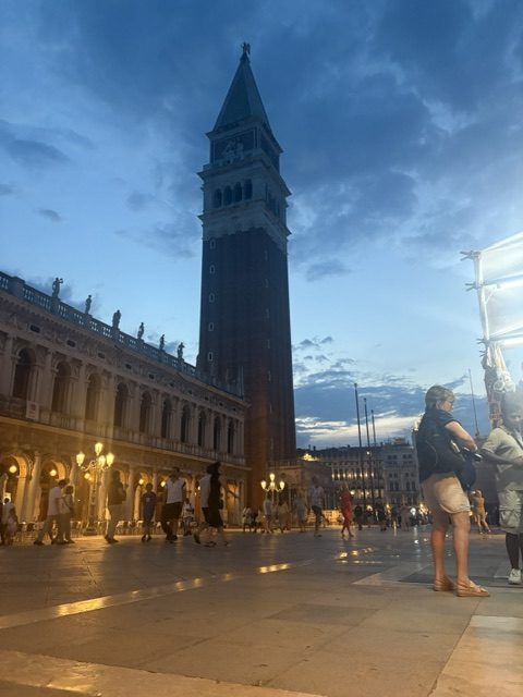 Campanile at dusk